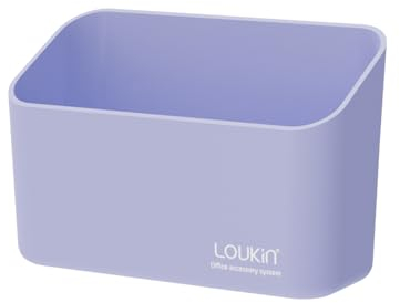 loukin Magnetischer Marker-Halter, trocken abwischbarer Marker-Halter, Fernbedienungshalter, magnetischer Aufbewahrungs-Organizer für Whiteboard oder Kühlschränke (lila), W4118