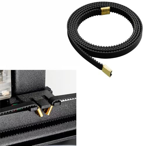 HysiPrui 2pcs Neptune 3 Pro Anti-Rutsch Antriebsriemen Gummi 2GT-6mm der X-Achse (770mm) + Y-Achse (745mm) 3D Druckerteile Zubehör Nur für FDM 3D-Drucker ELEGOO Neptune 3 Pro