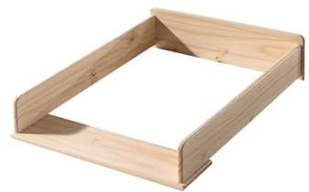 möbelando Wickelaufsatz >KIDDY< in Natur aus MDF - 72x14x53cm (BxHxT)