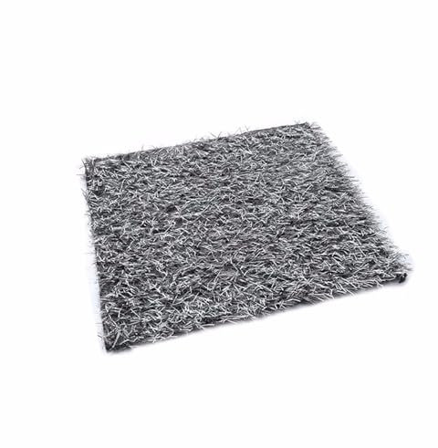 Césped artificial realista de 78,7 pulgadas, alfombra de césped sintético de 3 cm de altura para jardín, patio, césped falso gris (Size : 2x0.5m)