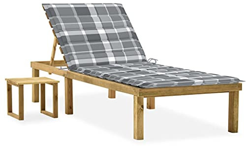 Rantry Lit de jardin avec table en bois de pin imprégné, chaises longues, canapé-lit, meubles de jardin, lit de piscine, lit de jardin, lit de piscine, lit de jardin Model3065848