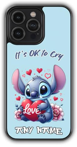 mypetsdirect.co.uk iPhone SE 2020 Compatible Personalised Cute Stitch Phone Case, Stich Bumper Cover, Anti-Scratch, Anti-Drop, Camera Lens Protection, Sidewall Bumper, ShockProof Drop Protection