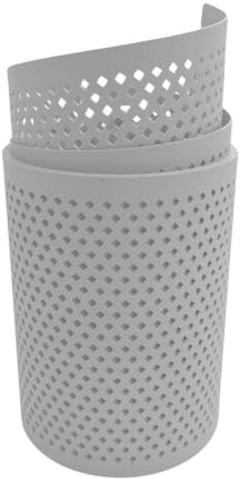 zaun|zu® Premium Sichtschutzstreifen GELOCHT | genarbte Oberfläche | Diamant Lochmuster | PP für Doppelstabmatten | Sichtschutz Rolle | Polypropylen | Zaunblende | Made in Germany Lichtgrau 2,55 m