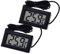 2x Digital Einbau LCD Thermometer mit Fernfühler Außensensor - Temperaturüberwachung Temperatur Zimmerthermometer für Innen Büro Wohnzimmer - für Kühlschrank Gefrierschrank Aquarium | schwarz
