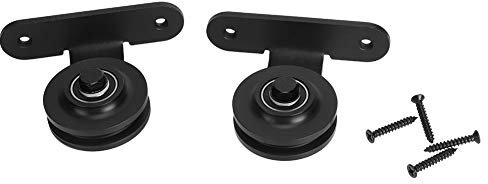 1 Pair Barn Door Track Kit for Farmhouse Sliding Doors | Heavy Duty Hardware for Greenhouses and Shed Doors | Easy Installation and Smooth