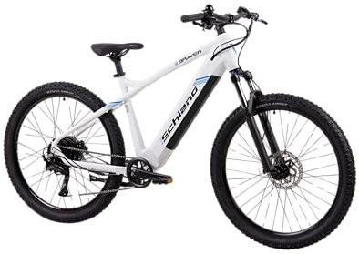 F.lli Schiano E-Mercury, E Bike Mountainbike, 29 Zoll, 36V 20Ah (720Wh) Abnehmbarer Akku, Motor 250W 55Nm, MTB Ebike für Herren/Damen, Schwarz-Blau