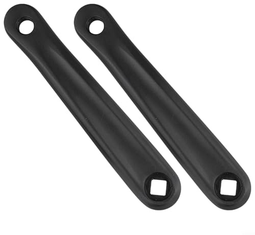 170 mm aluminiumlegering cykelvev – svart, 210 mm längd – par för fitnesscyklar och elcyklar med mellanmonterade motorer