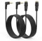 MEIRIYFA Cavo di prolunga audio da 2,5 mm, 2 confezioni da 90 gradi, 2,5 TRRS maschio a femmina, adattatore jack per smartphone, cuffie, lettore MP3, registratore, fotocamera (1,8 m, 2,5 mm TRRS)