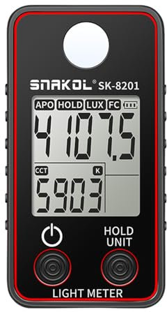 Farbtemperatur-Tester, hochpräzises Beleuchtungsmessgerät, 0,5–300000 LUX, LED-Beleuchtungstest-Messgerät, Foto-Leuchtdichtemessgerät