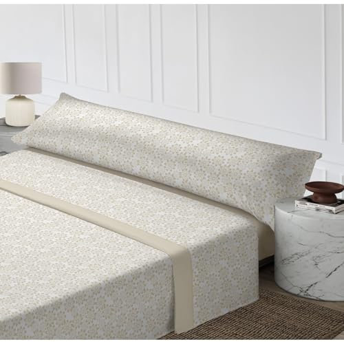 DECODEKO-Juego de Sabanas 3/4 Piezas,8 diseños Estampados,Poliéster Microfibra Cepillada - Sábana Bajera, Sábana Plana y Funda de Almohada (Modelo 5, Cama 150 | 1 Funda Almohada)