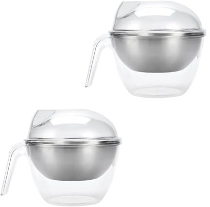 Ensaladera grande de acrílico helada con tapa, cuenco frío multiusos para ensalada, pastas de frutas con tapa para mantener la frescura