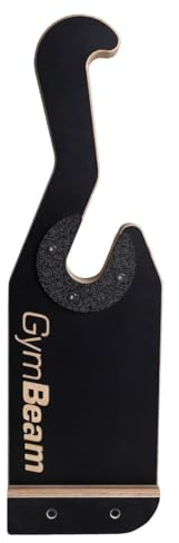 GymBeam Hölzerner Barbell Jack - Praktisches Gym Gear für Gewichtheber, Einfacher Gewichtswechsel bei Kreuzheben, langlebiger Birkenholzaufbau, ergonomisches Design für Komfort, Schwarz