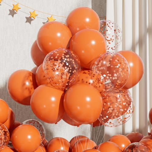 RainbowQ Party Orange Luftballons 55 Stück 12 Zoll Ballons Latex