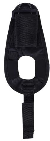 Toddmomy Dragonne Sangle Poignet Noire en Nylon pour Lampe Torche de Plongée Ajustable Accessoire Mains Confortable pour Camping et Randonnée