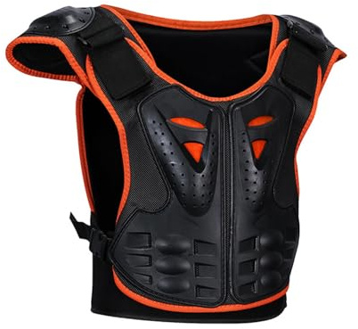 Jugend Brustschutz Weste – Körperpanzer Rückenprotektor, Motocross Ski Schutzgear | Sportausrüstung For Skateboard Roller Skaten Fahrradfahren Snowboard Kinder Outdooraktivität Schutzkleidung Training