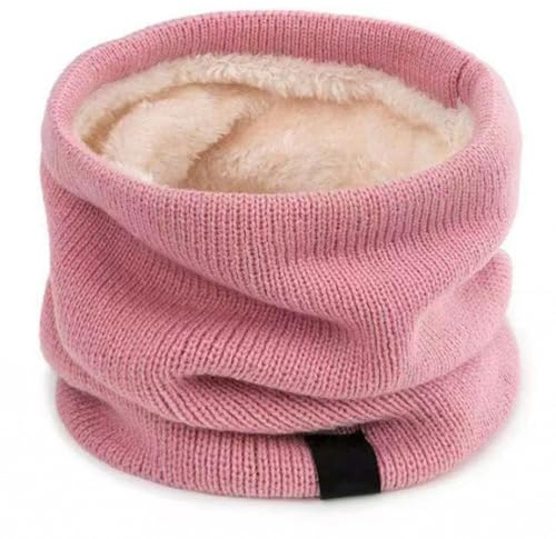 Thermal Fleece Snood Neck Warmer – Soft Thick Knitted Neck Gaiter Scarf for Men, Women and Kids, Warm Windproof Winter Tube for Cycling, Running, Skiing, Hiking & Outdoor Sports Gifts