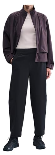 NIKE 24.7 Perfectstretch Dri-Fit Barrel-Hose Mit Hohem Bund Für Damen, Black/Dk Smoke Grey, HM8847-010, L