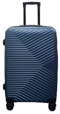 Infinity Medium Koffer 24 Leichtes Hartschalen Gepäckstück 4 Räder Spinner 3 stelliges Zahlenschloss Hartschalen-Gepäckstück für 15 bis 20 kg Petrolblau
