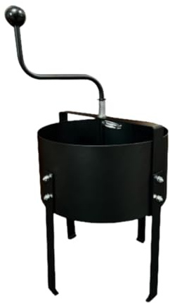 POXZSFX Setaccio per compost, efficiente strumento rotante per la setacciatura del terreno, struttura in metallo, adatto per giardinaggio e edilizia, strumento rotante per la
