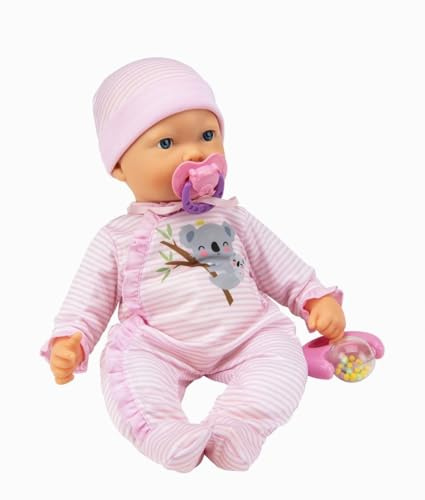 NEELAUK Ivy & Lily Baby Emma Expressions Doll, 42cm, Realistic Sounds and Expressions, 19x11x42cm