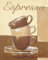 Eurographics K-BB1023 Björn Baar, Espresso 24 x 30 cm, Keilrahmenbild (keine Einrahmung nötig) - Kaffee
