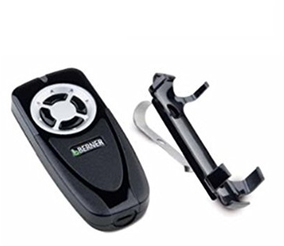 Berner Handsender BDS 140 Set inkl. Wandhalterung und Sonnenblenden-Klipp