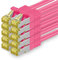 1aTTack.de Câble Réseau Cat7 Cat 7 10 GB/s SFTP - 10x 3,0m - RJ45 Ethernet LAN DSL Routeur Modem - Magenta