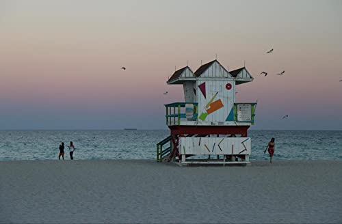 HANSEPUZZLE 33178 - Miami Puzzle 500 Teile | Reisen Puzzle mit hochwertiger Puzzle Aufbewahrung: Kartonbox und wiederverschließbarem Beutel | Puzzle-Maße: 46 x 30 cm