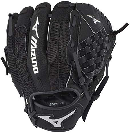 Mizuno Unisex, Teenager Prospect Baseball Handschuhe, Schwarz|Tartan-Flexgewebe, 10|All Positions|Ages 3-6