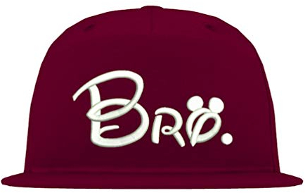 TRVPPY Snapback Cap Modell Brother BRO, Weiß-Burgundy