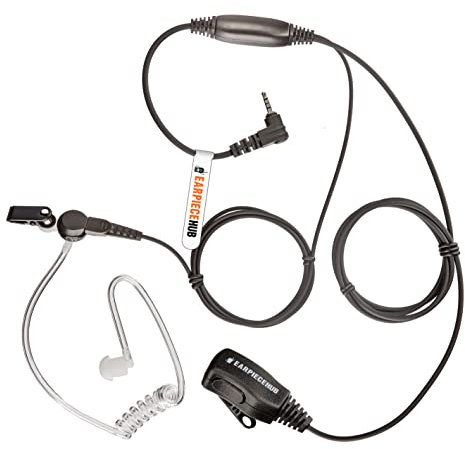 Covert Acoustic Tube Sepura 1 Pin Tetra Radio Earpiece Headset Compatible with SRP2000 SRP3000 SRH3500 and SRH3800
