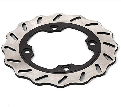 Hlyjoon Rotor de freno de disco trasero de acero cubierta de pinza de disco de freno de motocicleta para CB CBR 400 600 900 1000 VTR VTZ 250 1000 FES 250 4-TRX 400 EX Pantheon 125150