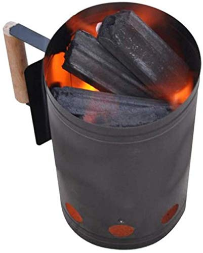 zaizai Allumeur De Cheminée À Charbon De Bois, Accessoires De Barbecue À Usage Domestique Allume-Feu, Panier D'allume-Feu De Cheminée en Acier Galvanisé, pour Barbecue De Camping en Plein Air