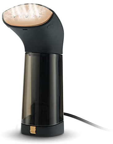 Electrolux Travel Compact Steamer, Mini Steamer and Iron for Clothes Travel Size, Portable Hand Held Clothing and Garment Steamer, Dry Steam, Portable 2 in 1 Fabric Wrinkle Remover, with Fabric Brush