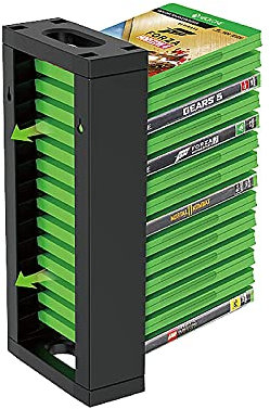 ECHZOVE Xbox Case Storage Wall Mount - Xbox One & Series X/S, PS5, PS4 Games Holder, Up to 14 Game Boxes