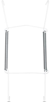 Invisible Plate Hangers for Wall | Decorative Dish Display Holders Hanging Wires Spring Hook Holder Fit to Hang on Wall (White Plate Hanger) (19 x 25 cm (7.5 x 10 Inch))