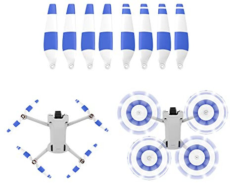 ZJRXM Propeller für DJI Mini 3 Pro Drone Zubehör, 8Pcs Silent Flight Propeller Kit Propeller Ersatz Zubehör für DJI Mini 3 Pro, Schnellspanner, Geräuscharm (C)