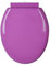 Abattant WC avec Frein De Chute (Ovale, Duroplast), Premium Lunette WC Antibactérien, WC Abattant Clipsable, Lunette WC Frein De Chute, Fixation Abattant WC,Violet