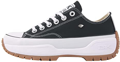 British Knights Damen Kaya Low Fly Sneaker, Schwarz Weiss, 40 EU