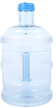 LIOOBO Reine Wasserflasche 5 Liter Mineralwasserflasche mit Tragegriff Auslaufsicher Sportflasche Trinkflasche Plastikflasche Water Bottle für Fitness Outdoor Camping Wandern