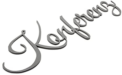 Zwayve Konferenz Türschild Schriftzug Firma Name Wandschild Selbstklebend Grau