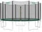 SONGMICS Trampoline Extérieur Enfant Diamètre 183 cm, Filet de Protection Externe, Coussins de Sécurité, Échelle, Poteau Droit de 180 cm de Haut, Cadre en Acier, Noir et Vert STR061C01