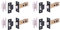 HANDLEZONE® 4 Pack 76mm / 3 inch Black Matt Premium Tubular Mortice Latch, Catch for Internal Timber Doors - 57mm Backset