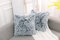 NordECO HOME 2er Set kissenbezüge Kissen Künstlich Pelz Fellkissen Dekorative Deko Kissen Kuschelkissen Flauschig Sofakissen Weich Plüschkissen für Sofa (40x40cm, Schwarz Ombre)