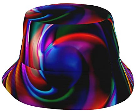 XVBCDFG Unisex Fischerhut, Sommer, Reisen, Strand, Sonnenhut, breite Krempe, Fischermütze, Batik, One size