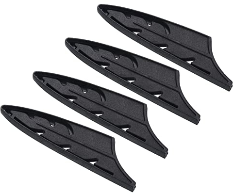 PATIKIL Plastique Sécurité Couteau Couverture Manches pour 3.5 Parage, 4 Paquet Couteaux Bordure Garde Lame Protecteur Universel Fourreau pour Cuisine, Noir