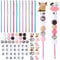 Yuxung 102 Pcs Silicone Beads Crochet Hooks Set 12 Aluminum Handle Knitting Needles for Arthritic Hands 90 Bulk Crocheting Yarn Craft DIY Gift Women Girls Beginners (SYU-Yuxung-757)