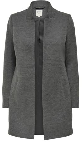 ONLY Damen ONLSOHO-Linea L/S Coatigan CC PNT RP Blazer 15304271,Medium Grey Melange/Detail:Melange,S