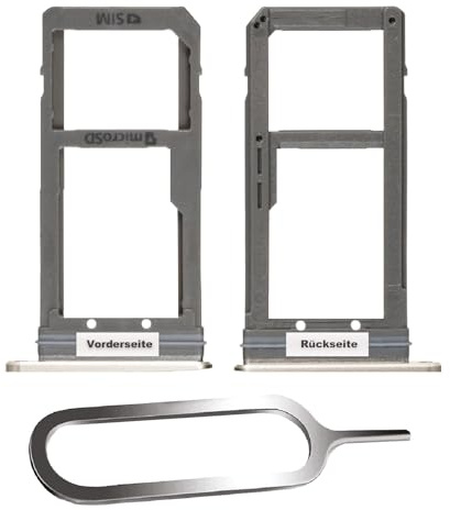 IS-TECK SIM-Kartenhalter Ersatz SIM-Tray Kompatibel mit Samsung Galaxy S7 Edge G935F inklusive SIM-Nadel SIM-Kartensteckplatz (Gold)