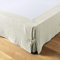 Cache sommier 140x190 cm Gaze de Coton Vert d'eau